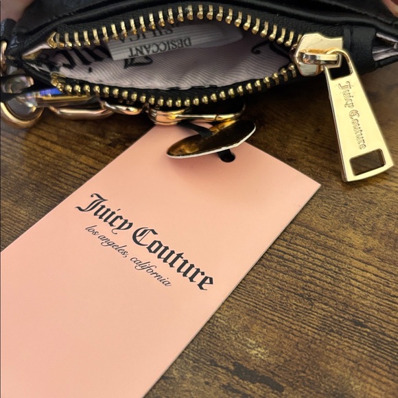 Juicy Couture black embossed crossbody bag with Wallet - Picture 5 of 9